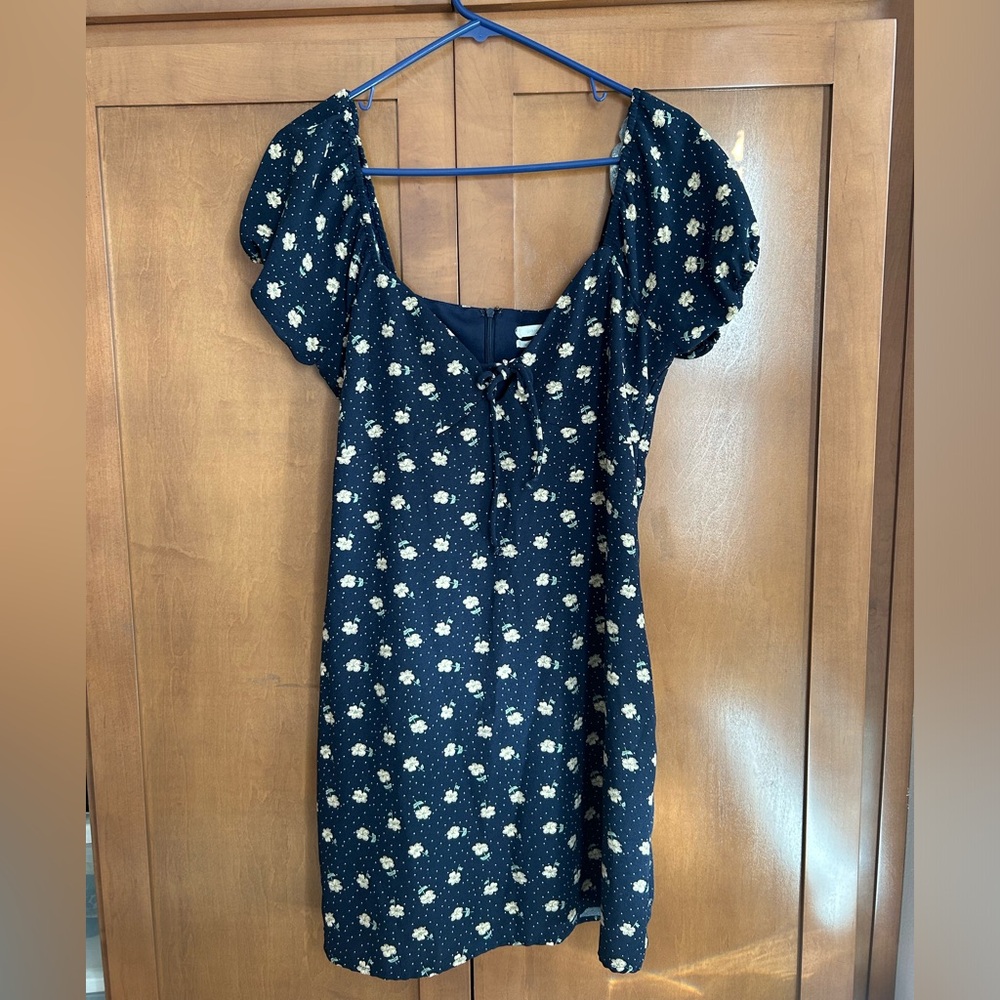 Urban outfitters floral navy dress